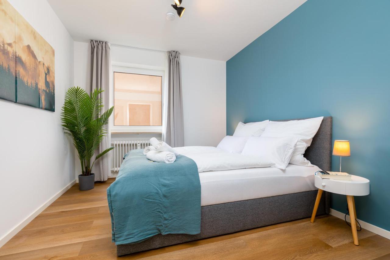 E&K Living - Design Apartment - 2 Bedrooms - Kitchen - Free Parking Augsburg Exteriör bild